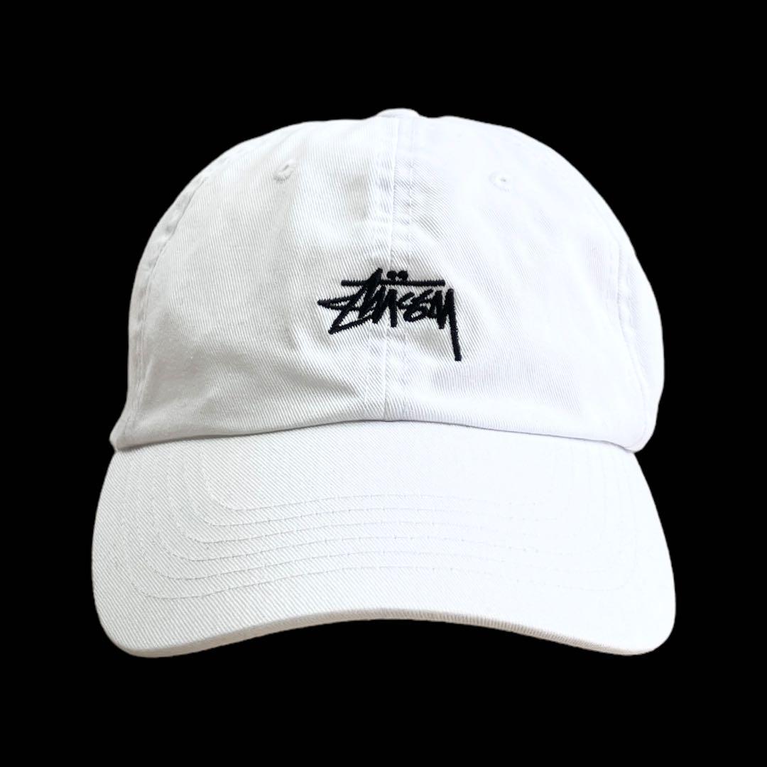 

[USED] Old Stussy Cap, Strapback, White