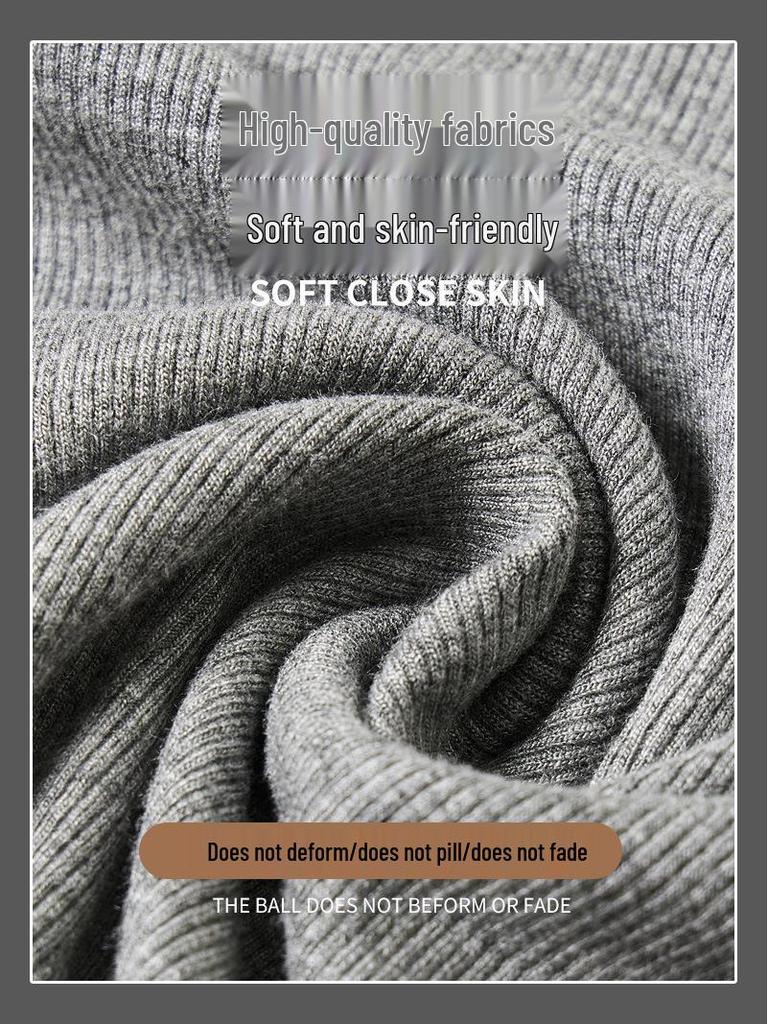 Q-Select Women's Thick Modal Ribbed Turtleneck Slim Long Sleeve Tee for Fall/Winter