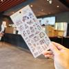 Mofusandseries Cartoon Transparent Waterproof Pvc Ledger Material Stickers For Hand Account Pencil Case Decals