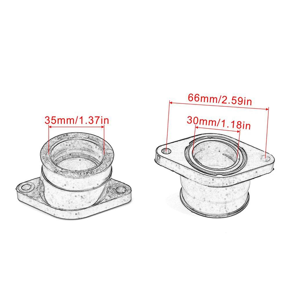 For Yamaha XT550 1982 1983 Motorcycle Carburetor Intake Manifold Interface Adapter 5Y1-13586-01