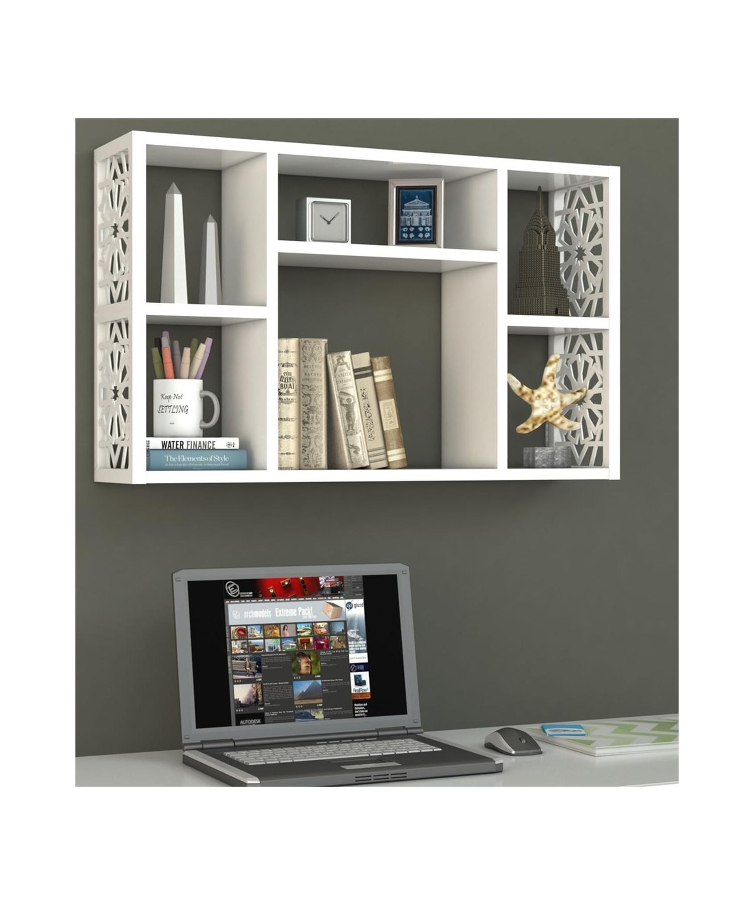 

Полка настенная декоративная белая (50x80x20)