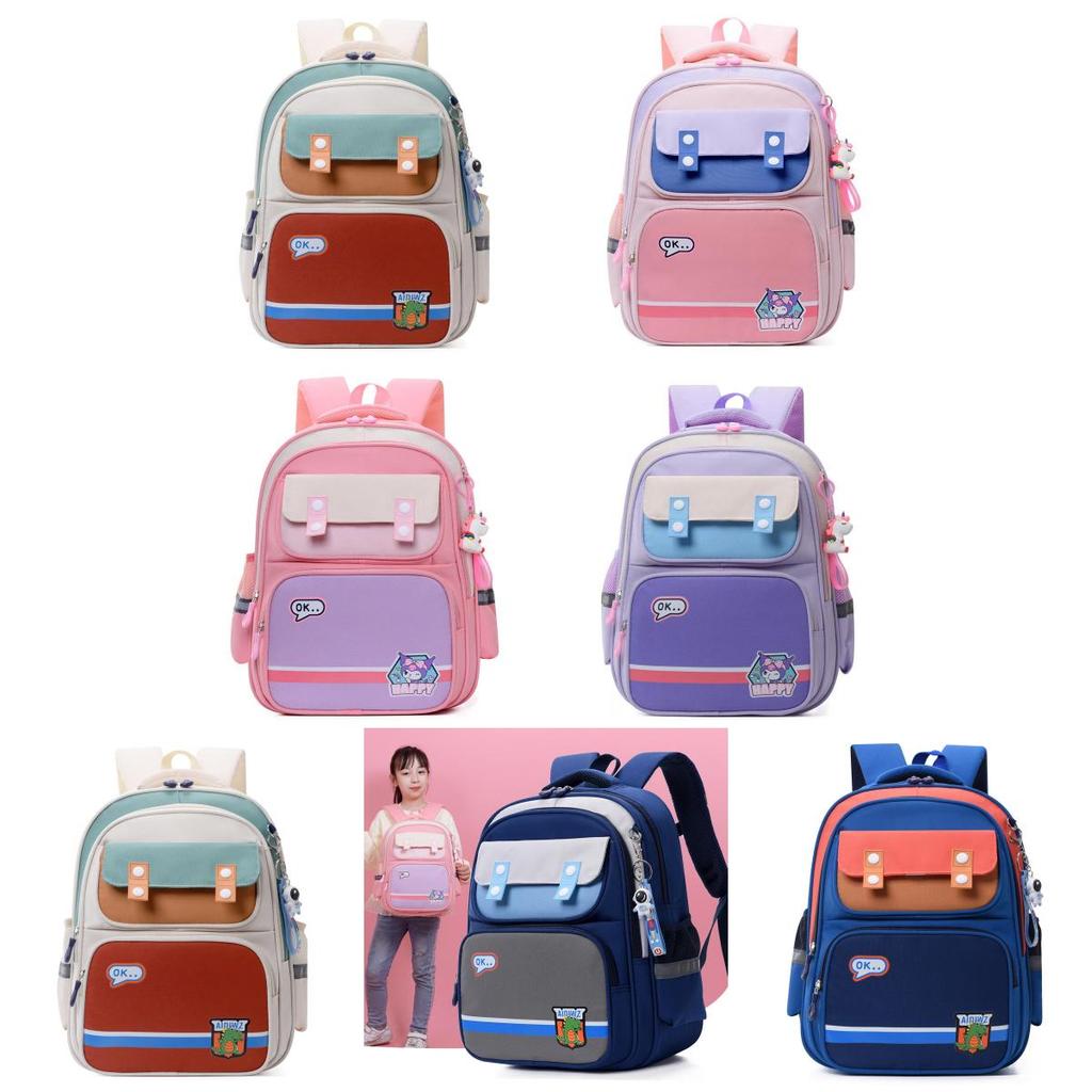 Cute And Spinal Protective Lightweight School Bag For Kids In Grades 1-2