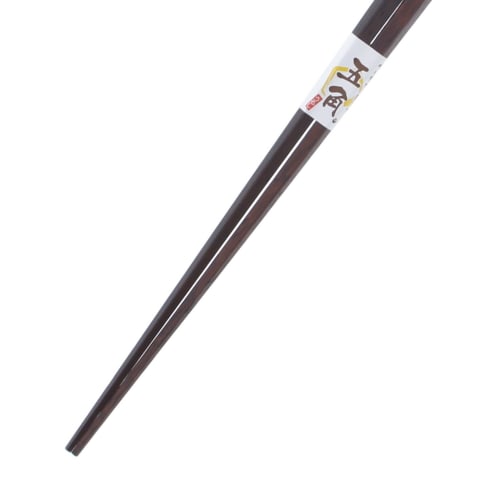 Ishida Japanese-made Pentagonal Lacquered Wooden Chopsticks (Natural Wood), Plain, 28cm