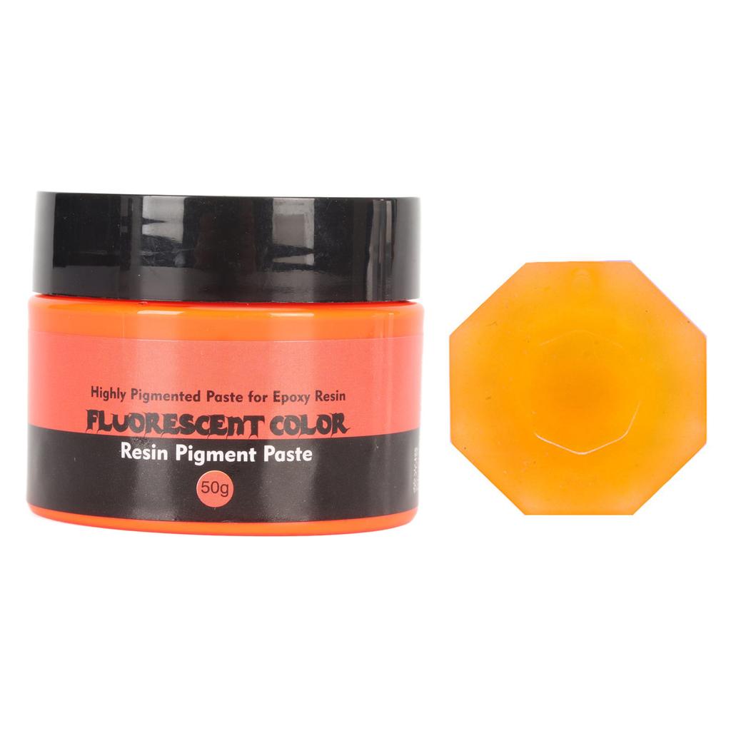 50g Fluorescent Color Resin Pigment Paste High Concentration Highly Pigmented Resin Pigment Paste for   Painting Art
