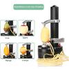 Vegetable and Fruit Sharpener Electric Peeler, Automatic Peeler, Multi-functional Peeler, Kitchen Utensils, Apple, Pear, Potato, Black