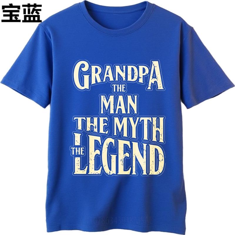 Hiphop For Man Summer T Shirt Grandpa The Man The Myth The Legend Short Sleeve Comfortable Oneck For Her Top Tees