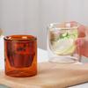 Colorful Egg Shape Double Wall Glass Cup Heat Resistant Tea Coffee Mug Drinkware