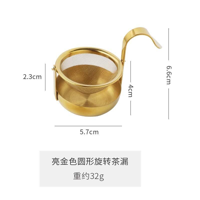 

Gold Mesh Tea Infuser Reusable Stainless Steel Strainer Metal Cup pot Loose Leaf Spice Filter Drinkware Tool
