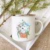 Osterhase Eier Emaille Kakao Kaffee Tassen Erwachsene Kind Party Bier Trinken Saft Tassen Niedlich Cartoon Frühstück Milch Tasse Ostergeschenke