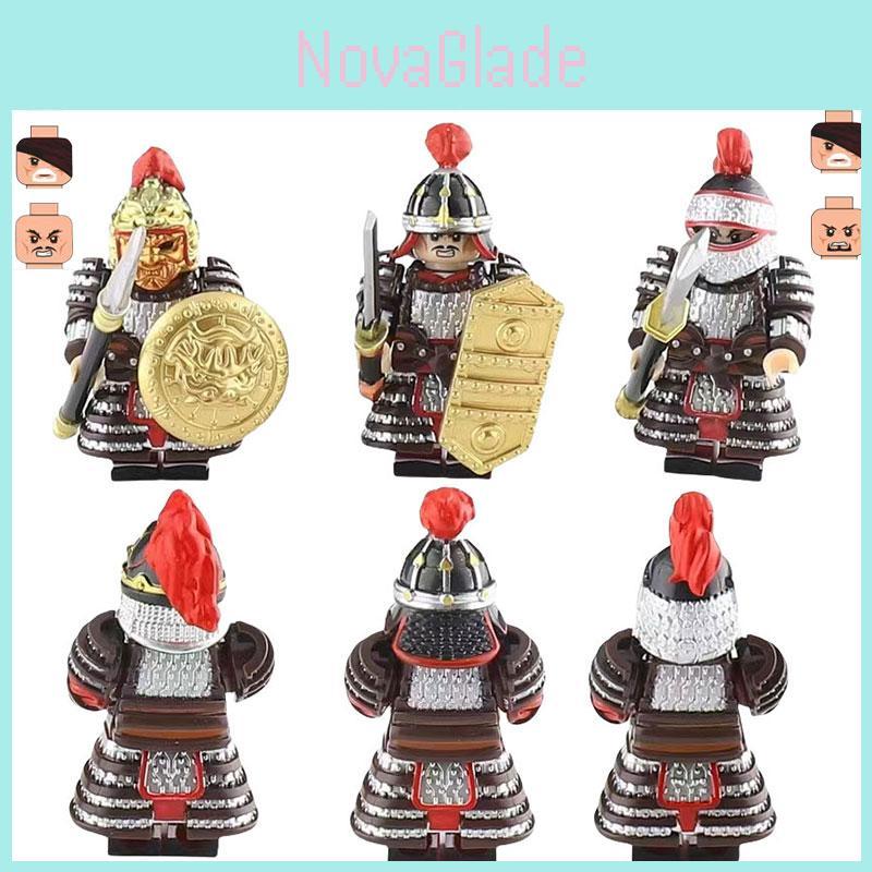 Antike Soldatenfigur Spielzeug Mit ABS-Kunststoffmaterial DIY Bausteine Set Nicht-elektrisch 4,5 cm Größe