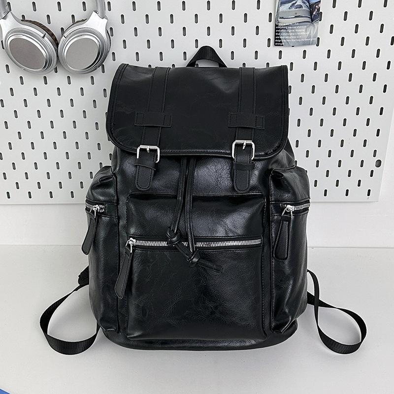 Schoolbag New High-end Fashion Casual Go Out Junior High School Students Class Backpack Male Business Travel Computer Bag