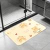 Cartoon-B-butterbear Floor Mat Diatomite Bath Mat, Quick Dry Absorbent Non-Slip Door Mat