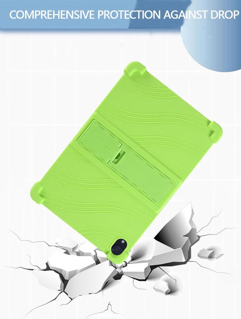 URAO C107 10.1" Tablet Case - Full Coverage Anti-Drop Silicone Stand with Edge-Wrapped Rubber Shell