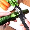 Soft Grip Handle Peeler 2-in-1 Stainless Steel Peeler Swivel Vegetable Peeler  Food Preparation