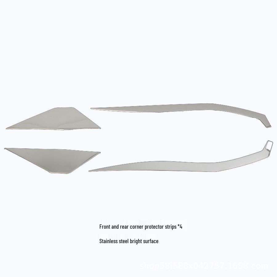 2024 Toyota Prado Door Sill Strips, Welcome Pedals, Interior & Exterior Rear Skid Plate Mod Stickers.