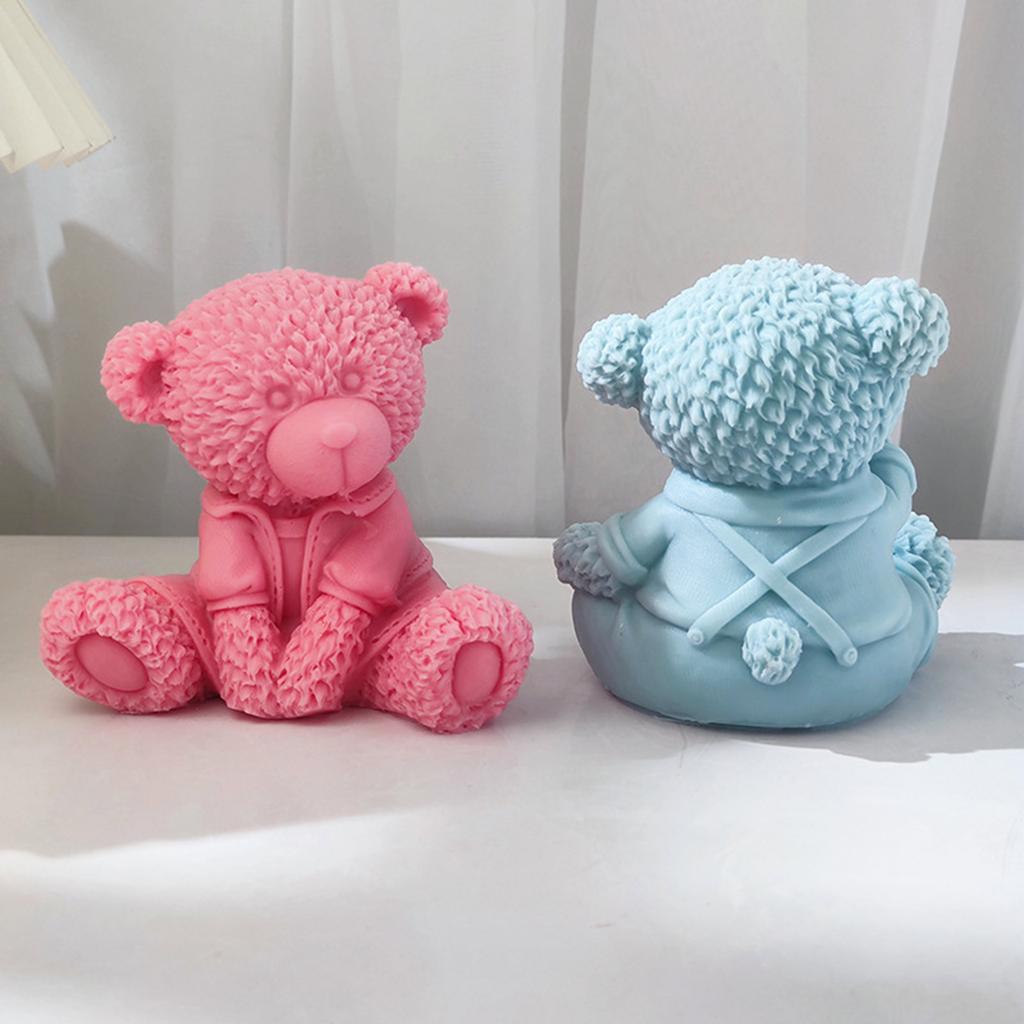 Silicone Bear Mold For Soap Making For DIY Aromatherapy Plaster Home Ornament