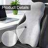 Bequemes Memory-Schaumstoff-Bürostuhl-Kissen, Kompaktes ergonomisches Rückenstützkissen für das Auto