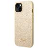 Guess Guhcp14Mhggshd iPhone 14 Plus/ 15 Plus 6.7 Złoty/Gold Twarde Etui Brokatowy Napis