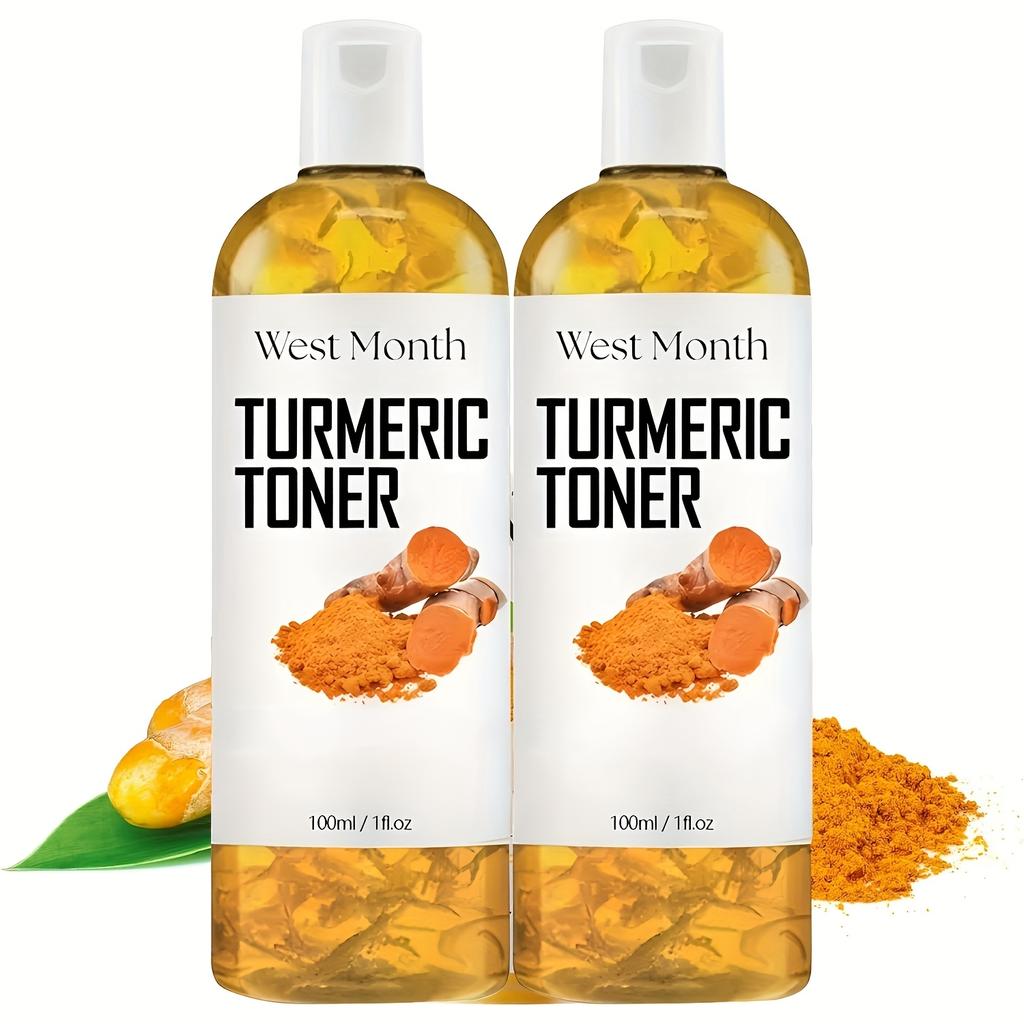 Turmeric Brightening Toner, Moisturizing Hydrating Toner, Collagen and Mint Leaf Extract, Facial Skincare 100ml