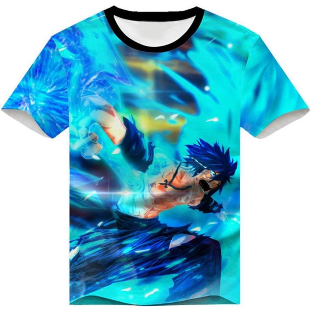 

Аниме Fairy Tail 3D аниме принтованная футболка для взрослых косплей смешная футболка с коротким рукавом смешная быстросохнущая XXS