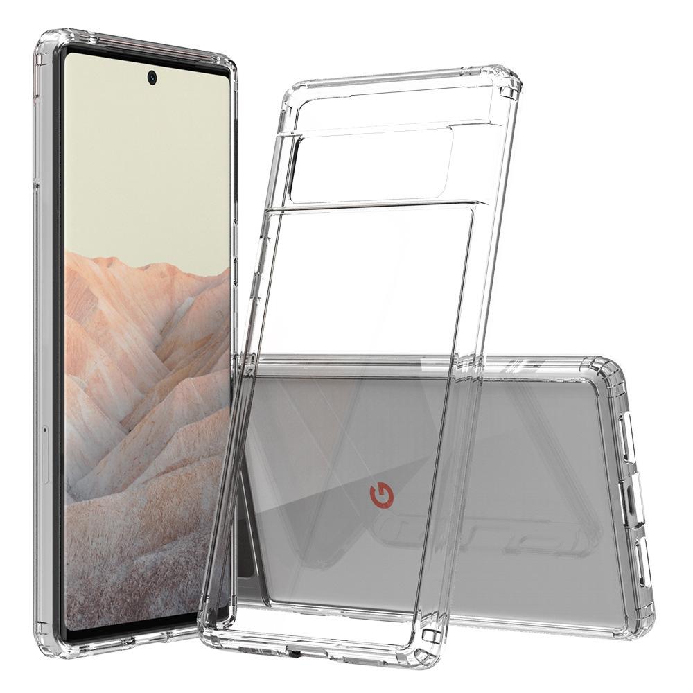 For Google Pixel 8 6A Hard Acrylic Clear Case For Google Pixel 8 7 Pro Premium Hybrid Hard Back Protective Cover For Pixel 7a