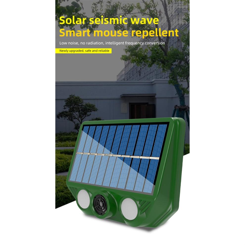 Solar Powered Ultrasonic Animal Repellent 500mAh