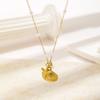 Pearl Accent Shell Necklace Gold Color Drop Earrings Stylish Women Jewelry  Beach Wear