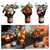 Halloween Pumpahuvud Bukett Bordscenterstycken Handgjorda Kreativa Mini Dekorativa för Festtillbehör Bord Heminredning Vänner