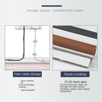 Triangle Slot Floor Cord Cover Extension Wiring Duct Protector Electric Wire Slot Cable Concealer Manage Cable Cover