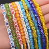"Retro Plum Flower Glass Beads for DIY Jewelry - Round Spacer Beads for Necklaces, Bracelets, Earrings"