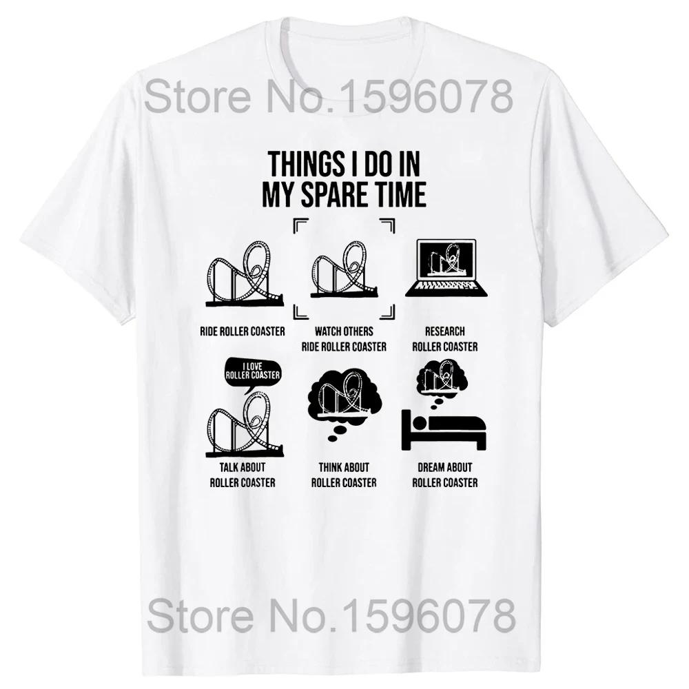 I'm Thinking About Roller Coasters Funny Shirt Short Sleeve Street Men T Shirt Fashionable Cotton Tops & Tees Design