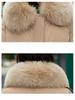 Cotton Padded Fur Parka New Big Fur Collar Down Winter Jacket Women Thick Warm Parkas Female Outerwear