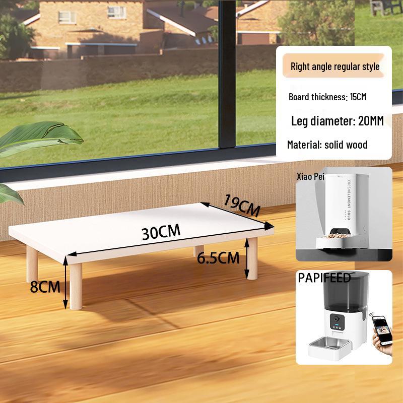 Automatic Adjustable Height Cat Feeder Bowl Stand with Neck Protection