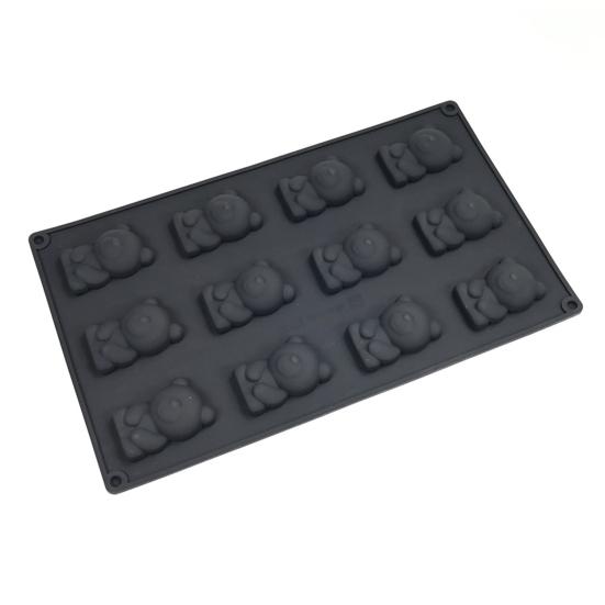 Bear Shaped Silicone Mousse Mold Reusable Baking Mold for Cakes Desserts Heat Resistant Non-Stick & Easy Clean Baking Mold for Home Bakers & Sweet