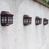 Retro Led Solar Wall Lights Outdoor Waterproof Solar Fence Light for Garden Pathway Courtyard Hotel Driveway Patio Pathway Lamp