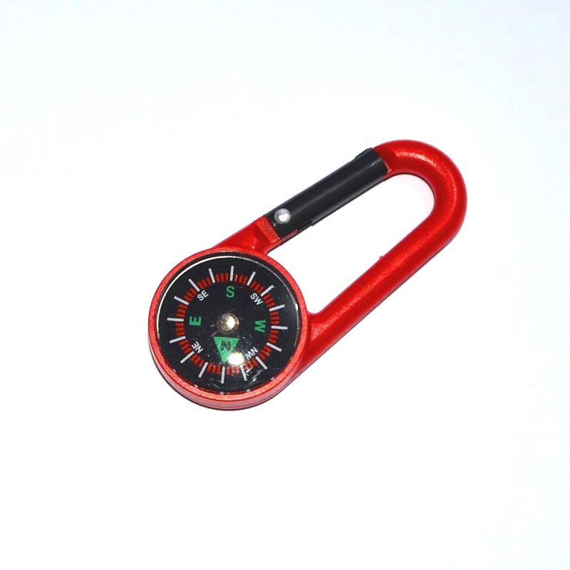 Multifunctional Outdoor Plastic Carabiner Compass Compass Quick Release Keychain Compass Carabiner Quick Release Buckle