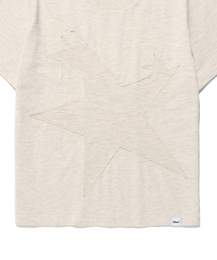 Kimseupeulesikoteunmakes Three Single Star Tee Oatmeal