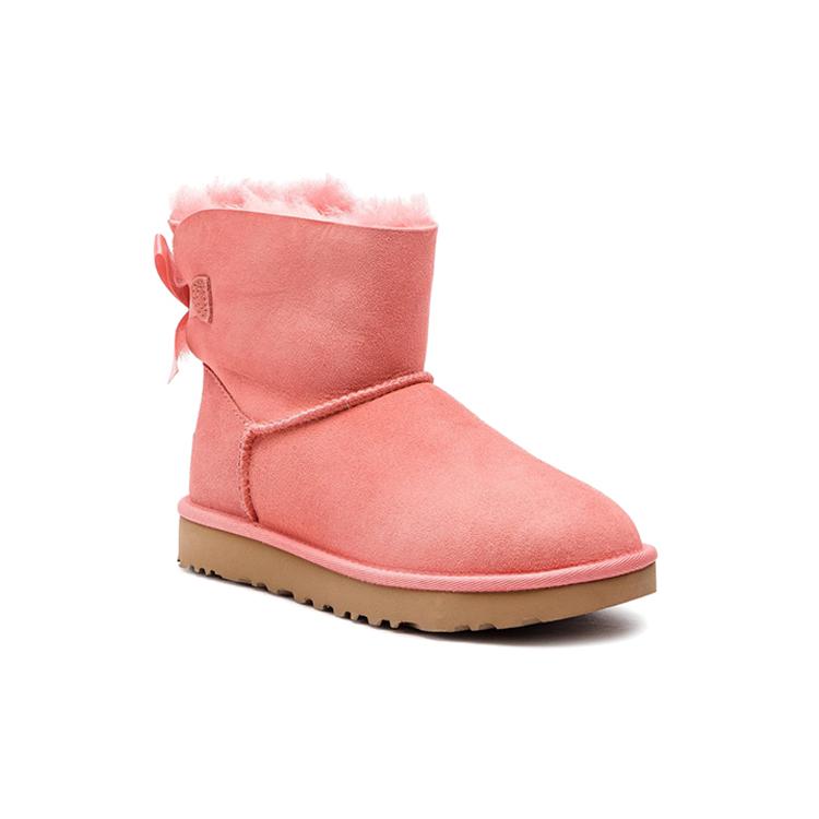 UGG Mini Bailey Bow Ii Fleece Lined Pink Women's 1016501-LNT