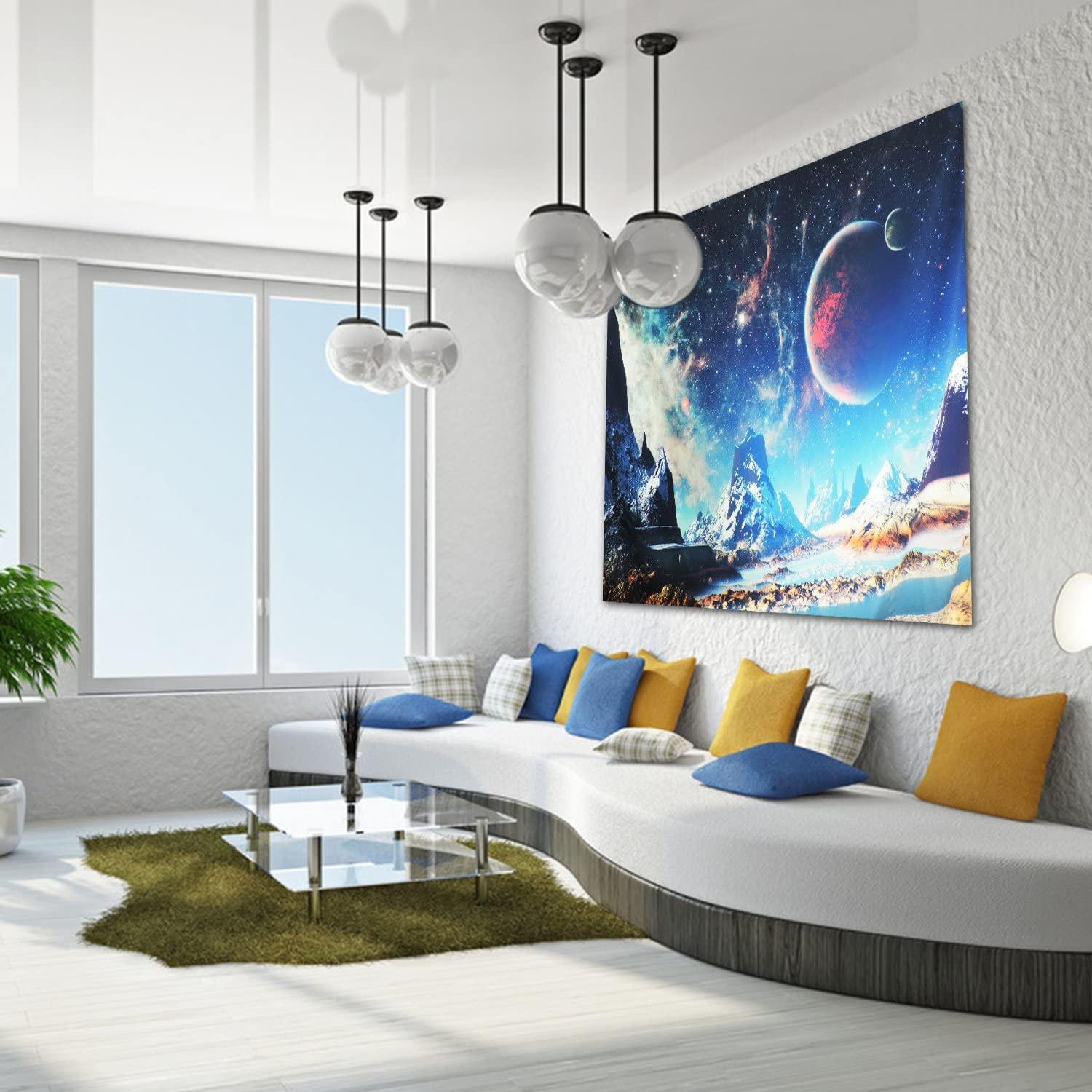 

Гобелен Настенный Гобелен, Галактический Подвес, Планетарный Подвес, Психоделический Гобелен, Ретро Гобелен, Картина Для Украшения Дома 95*73