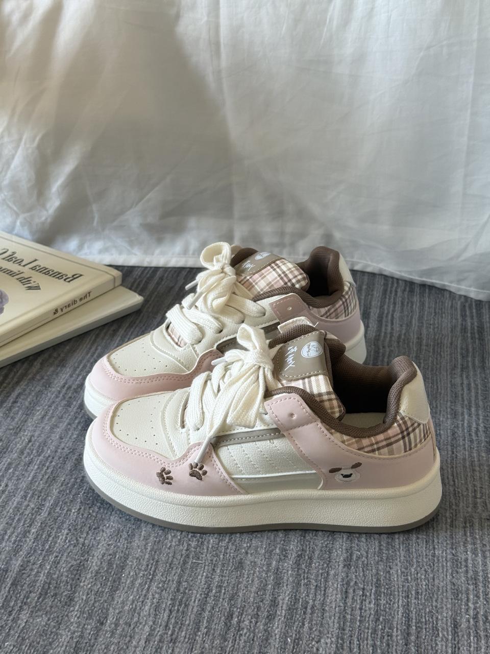 

Шоколад с морской солью~ Туфли-лодочки Женские 2025 Осень Новые туфли на платформе Студенческие Универсальные Повседневные туфли 40