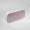 Multifunctional Electronic Clock Bedside Alarm Clock LED Mirror Clock Large Screen Digital Clock Multicolor 6506