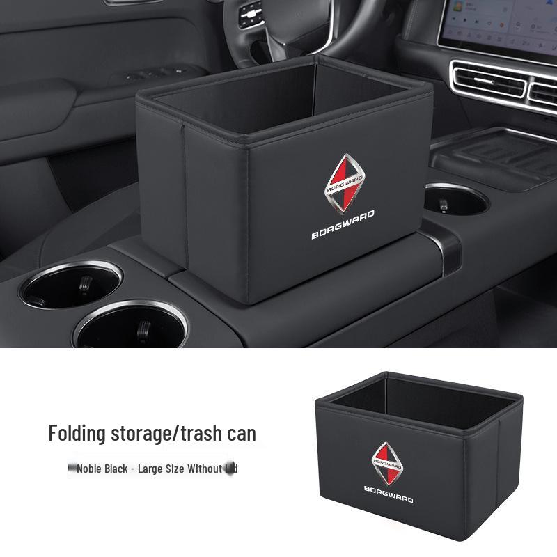 Borgward BX Series Car Storage and Folding Trash Can Box