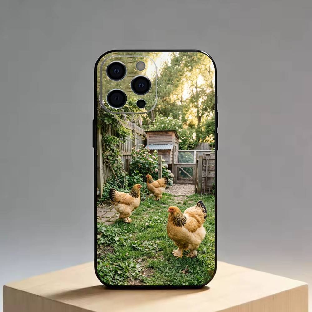 Chicken222   Phone Case Silicone Soft For IPhone 17 16 15 14 13 12 11 X XR Plus Pro Max Plus
