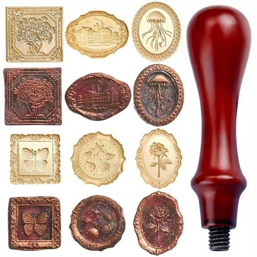 20 Pcs/set 20 Pcs/set Vintage Rose Wax Seal Set Valentine's Day Halloween Christmas
