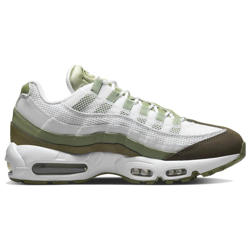 Nike Air Max 95 White Oil Green Men Sneakers Medium-Olive FD0780-100