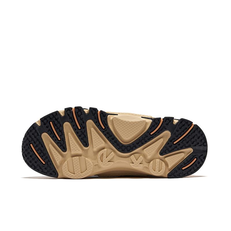 Hongxing Erke Comfortable Fashionable Non-Slip Durable Mid-Top Casual Shoes Kids sneaker Black Light-Linen 65124421010-001