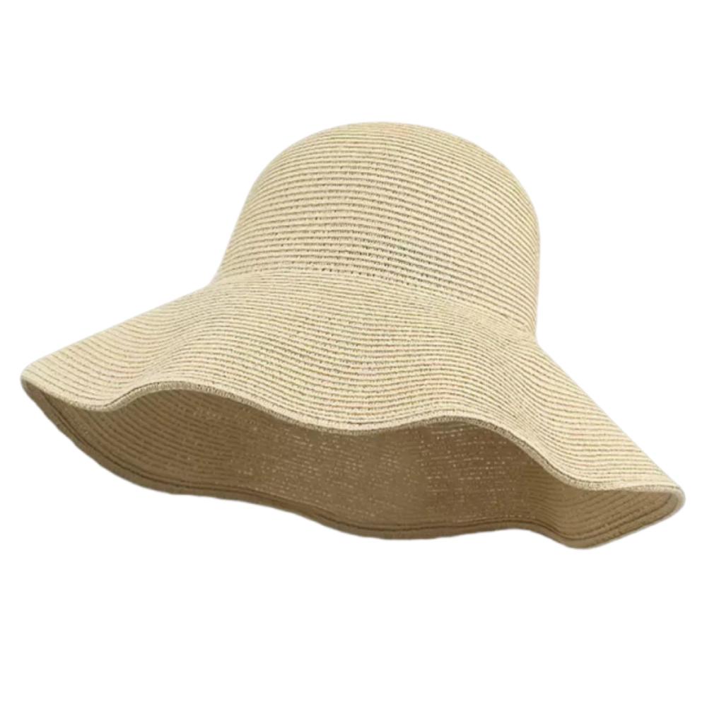 Solid Color Wide Brim Straw Hat Breathable UV Protection Cap Comfortable To Wear Beach Hat  Summer