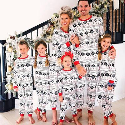 2025 Family Christmas Pajamas Set - European & American Parent-Child Matching Homewear