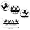 Metal Horse Garden Memorial Stake, Personalized Remembrance Gift, Outdoor Yard Art Decor for Horse Lovers