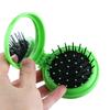 Hot Sale Folding Hair Brush With Mirror 4 Colors Portable Air Bag Comb Travel Comb Cosmetic Mirror Scalp Massager Beauty Tools